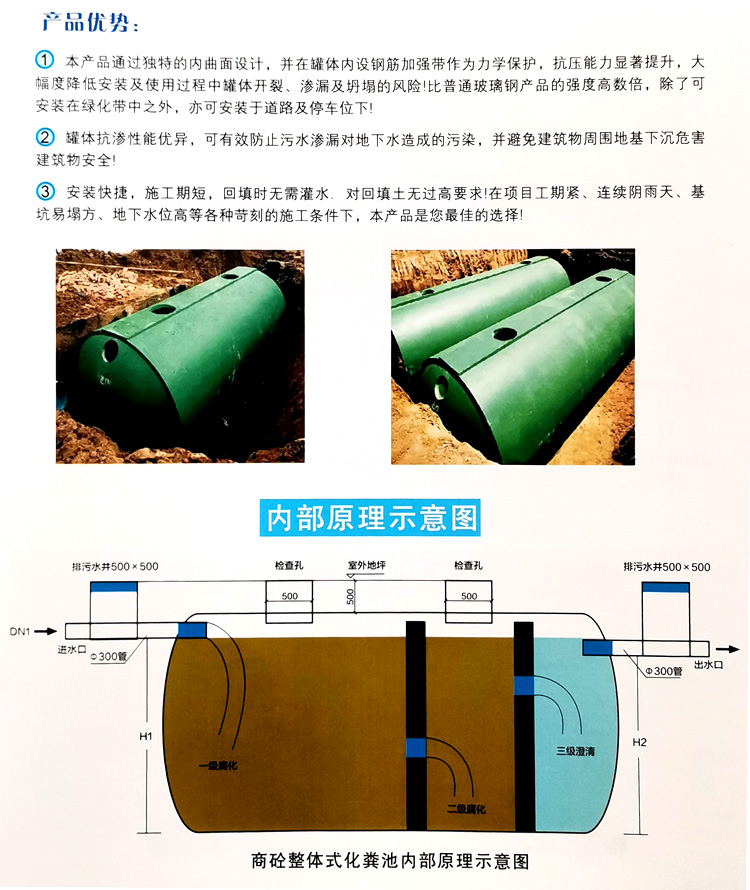 平邑玻璃钢化粪池